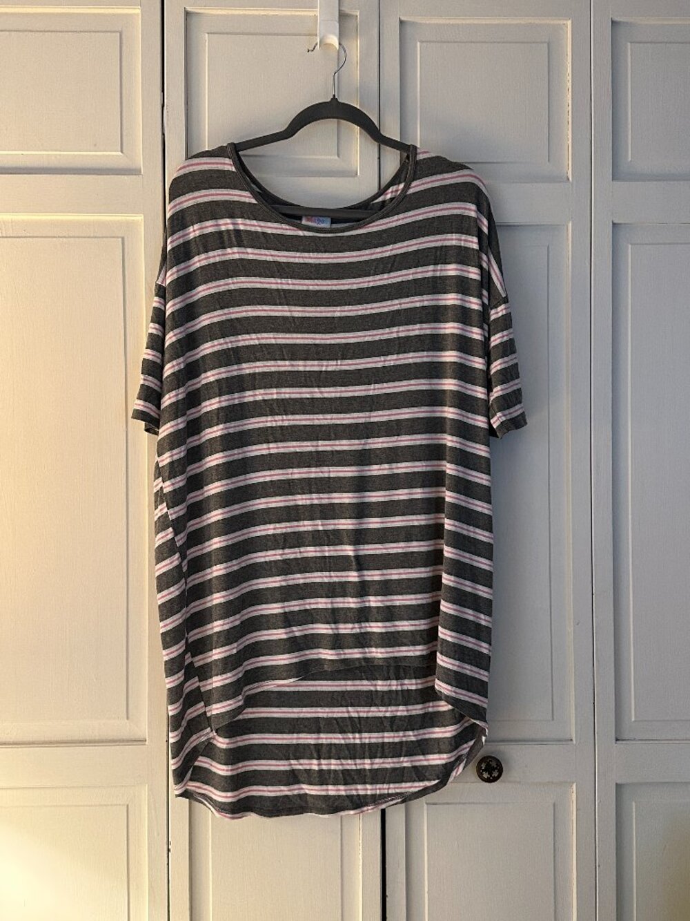 Lularoe Irma high/lo tunic striped size Medium